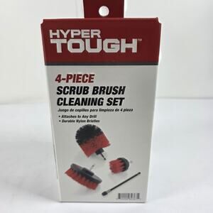 Hyper tough 4-Piece Scrub Brush Cleaning Set